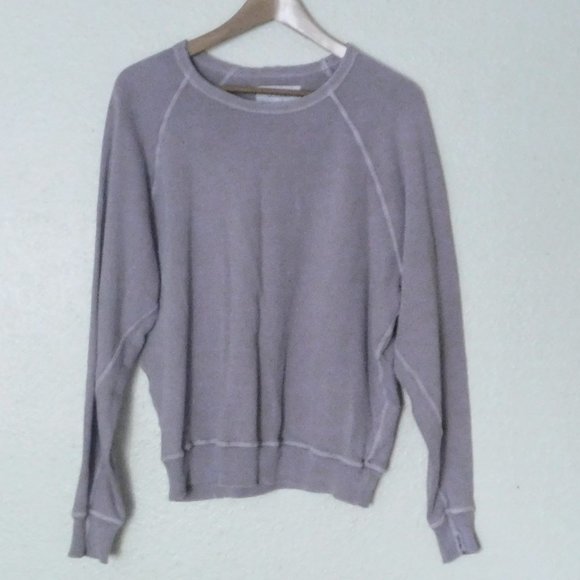 THE GREAT. Tops - THE GREAT. Distressed College Sweatshirt - Sz 1